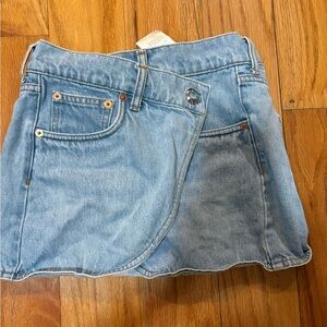 Coperni Light Blue Denim Skirt